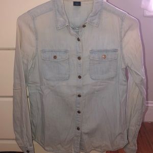 GAP denim button up shirt